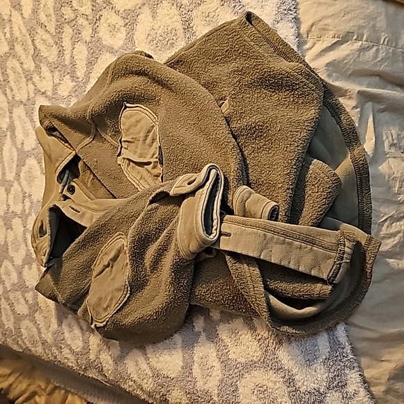 Free People Ruby Shackleton Olive Green Button-Up Top - Picture 4 of 5